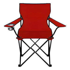 Combo Quitasol Llaima Rojo + 1 Silla Plegable Apoyabrazos Rojo Navigator + 1 Mochila Cooler 15Lt Gris