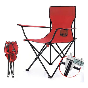 Combo Quitasol Llaima Rojo + 1 Silla Plegable Apoyabrazos Rojo Navigator + 1 Mochila Cooler 15Lt Gris