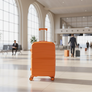 Combo Mochila Viaje Viral Cabina 40L Black y Maleta de Cabina Tangerine