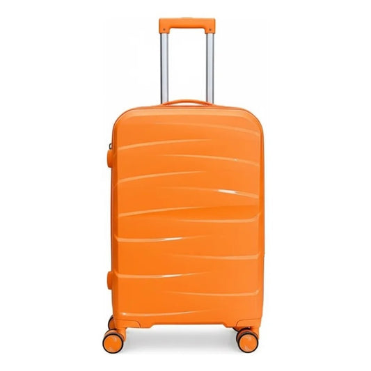 Combo Mochila Viaje Viral Cabina 40L Black y Maleta de Cabina Tangerine