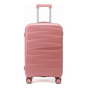 Combo Mochila Viaje Viral Cabina 40L Black y Maleta de Cabina Rosado Oscuro