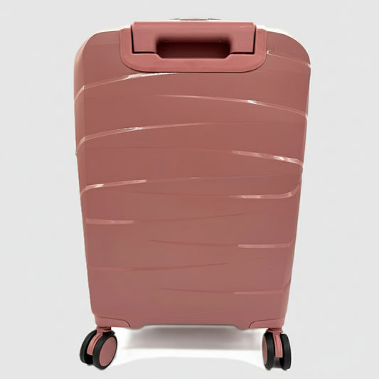 Combo Mochila Viaje Viral Cabina 40L Black y Maleta de Cabina Rosado Oscuro