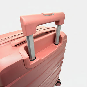 Combo Mochila Viaje Viral Cabina 40L Black y Maleta de Cabina Rosado Oscuro