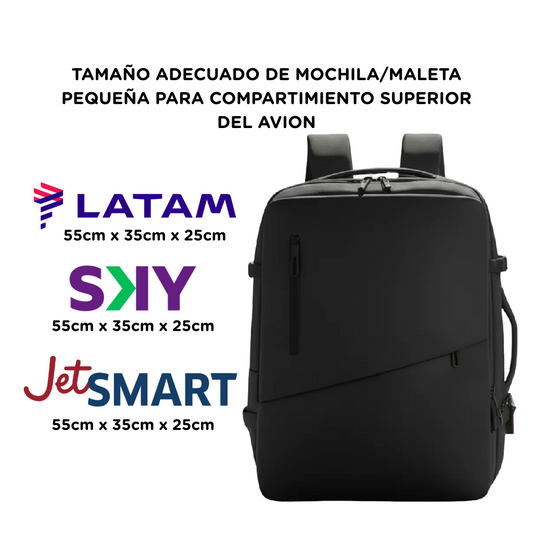 Mochila Viaje Viral💧Resistente agua XL 36L. Travel Ripstop Navigator. Antirrobo
