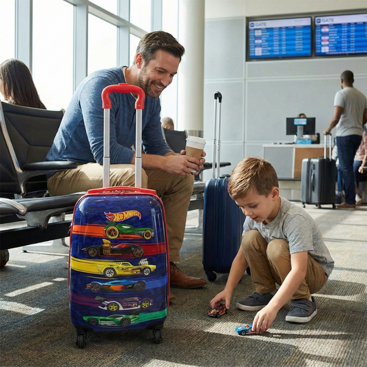 Maleta Infantil 4 Ruedas Hot Wheels 16