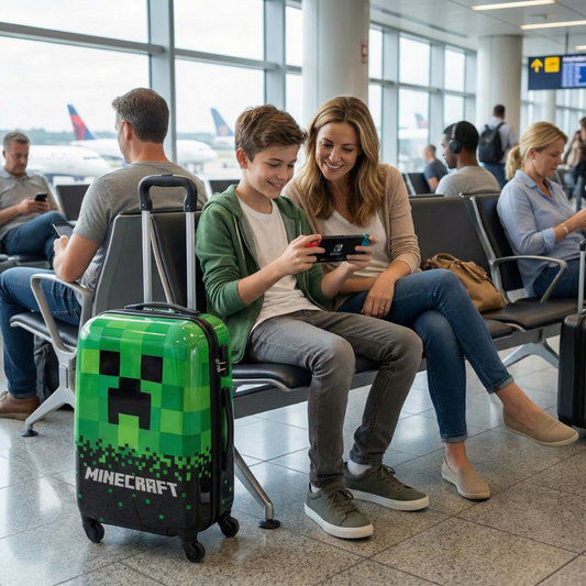 Maleta Teens 4 Ruedas Minecraft 18