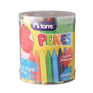 Maxi Crayones 24 Colores Pekes