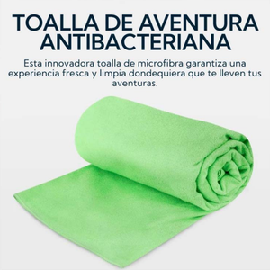 Toalla Microfibra Suede 60x120 cm Verde Pro Outdoor