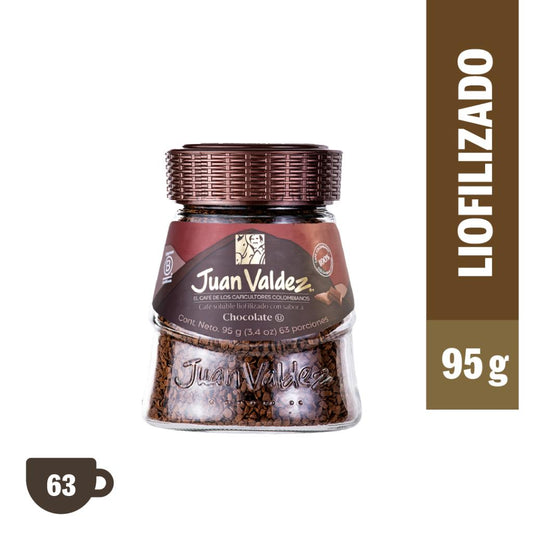 Café Soluble Liofilizado Juan Valdez Chocolate 95 g