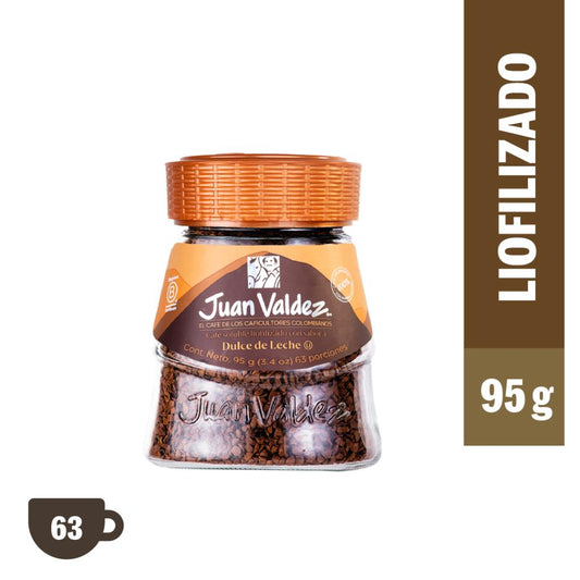 Café Soluble Liofilizado Juan Valdez Dulce de Leche 95 g