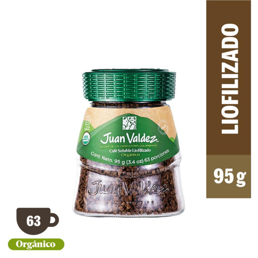 Café Soluble Liofilizado Juan Valdez Orgánico 95 g