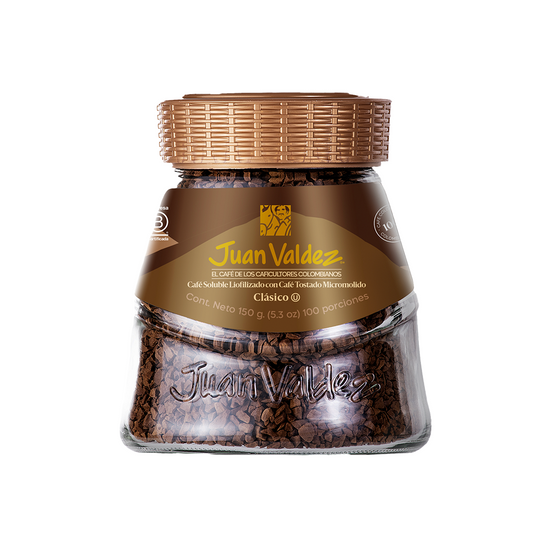 Café Soluble Liofilizado Juan Valdez Clásico 150 g