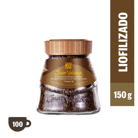 Café Soluble Liofilizado Juan Valdez Clásico 150 g