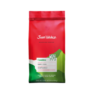 Combo Juan Valdez Café en grano Cumbre 454 g + 2 Tazas 400 ml + Prensa Francesa Day 1 L
