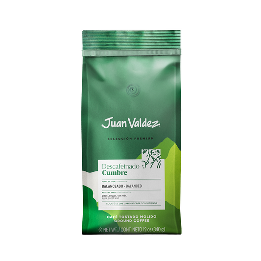 Café Molido Juan Valdez Cumbre Descafeinado 340 g
