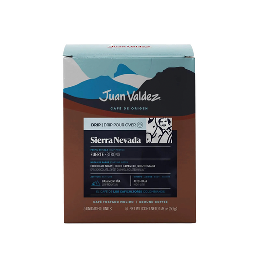 Caja de 5 Drip Juan Valdez Sierra Nevada 50 g