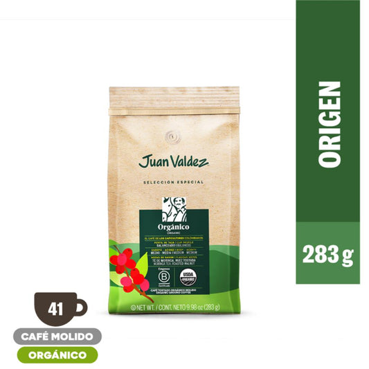 Café Molido Juan Valdez Orgánico 283 g