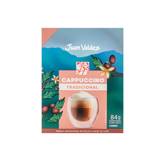 Cappuccino Instantáneo Juan Valdez Tradicional Display x6 84 g
