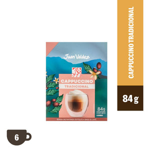 Cappuccino Instantáneo Juan Valdez Tradicional Display x6 84 g