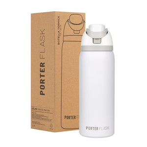Botella Agua Térmica  Porter Flask Blanco 700 ml