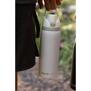 Botella Agua Térmica  Porter Flask Blanco 700 ml
