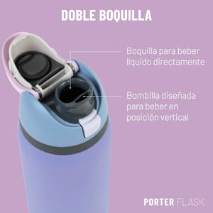 Botella Agua Térmica  Porter Flask Violeta 700 ml