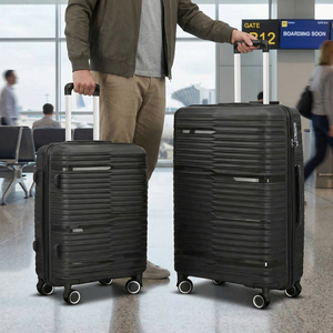 Set 2 Maletas Marksman Negro: Mediana 25" + Grande 29"