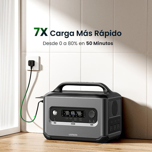 Energía Portátil UGREEN GS1200 1024Wh Con Carga Solar Hasta 400W