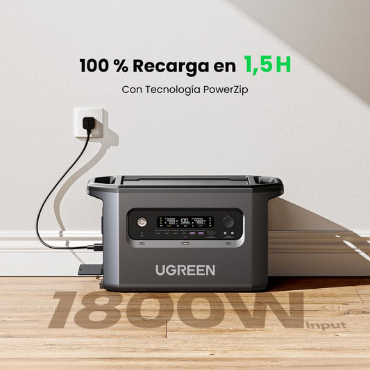 Energía Portátil UGREEN GS2200 2048Wh Con Carga Solar Hasta 1200W