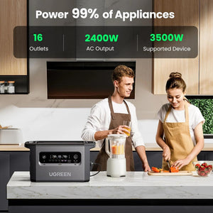 Energía Portátil UGREEN GS2200 2048Wh Con Carga Solar Hasta 1200W
