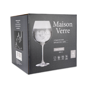 Set de 4 Copas Cóctel Cristal 800 ml Maison Verre