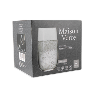 Set de 4 Vasos Altos 520 ml Maison Verre