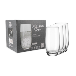 Set de 4 Vasos Altos 520 ml Maison Verre