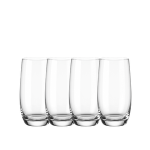Set de 4 Vasos Altos 520 ml Maison Verre — las 4 piezas del set