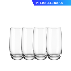 Set de 4 Vasos Altos 520 ml Maison Verre