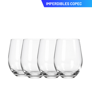Set de 4 Copas sin Tallo 550 ml Maison Verre