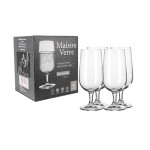 Set de 4 Copas de Cerveza Cristal 400 ml Maison Verre