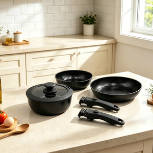 Juego de Cocina de 6 Piezas - Negro Selection