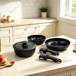 Juego de Cocina de 6 Piezas - Negro Selection