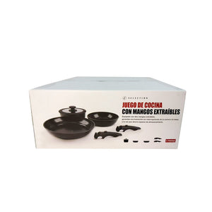 Juego de Cocina de 6 Piezas - Negro Selection
