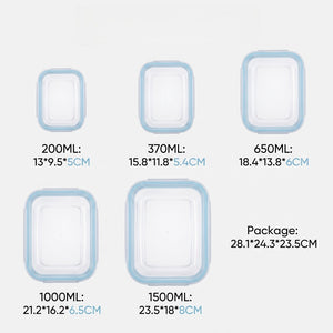 Juego de 5 Contenedores Rectangulares