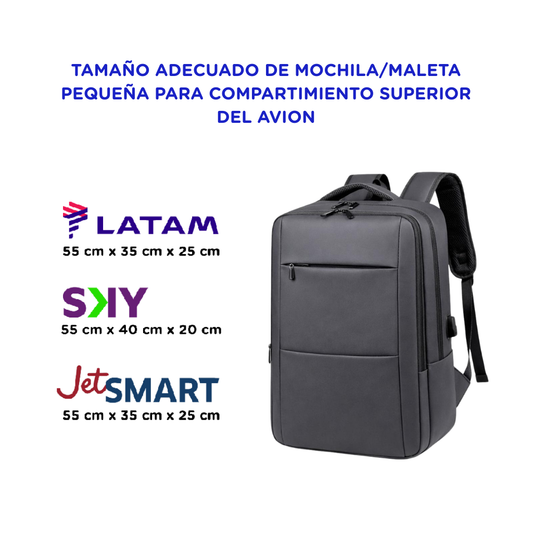 Mochila Viaje 24L Impermeable Space Grey H Navigator