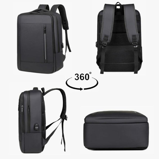 Mochila Viaje 24Lt Impermeable Negro V Navigator