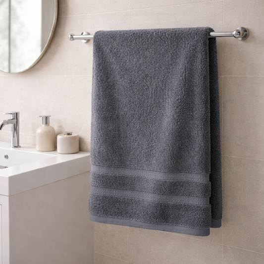 Toalla Soft Twist 600 G/M² 70x140 Cm Gris Mashini