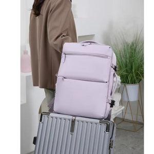 Mochila Viaje Viral 40L XL Expandible Lila Navigator