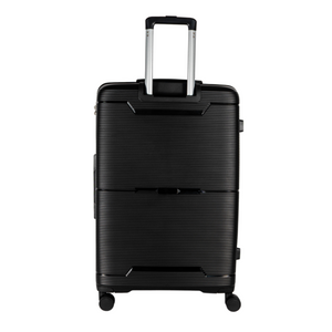 Combo 3 Maletas Conguillío Llaima Grande 115L, Mediana 79L y Cabina 49L Negras