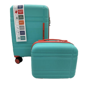 Set Maleta De Cabina + Neceser Turquesa/Rose Marksman