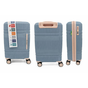 Set Maleta De Cabina + Neceser Light Blue/Rose Marksman