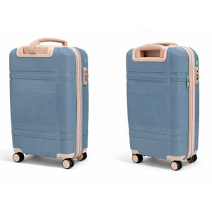 Set Maleta De Cabina + Neceser Light Blue/Rose Marksman