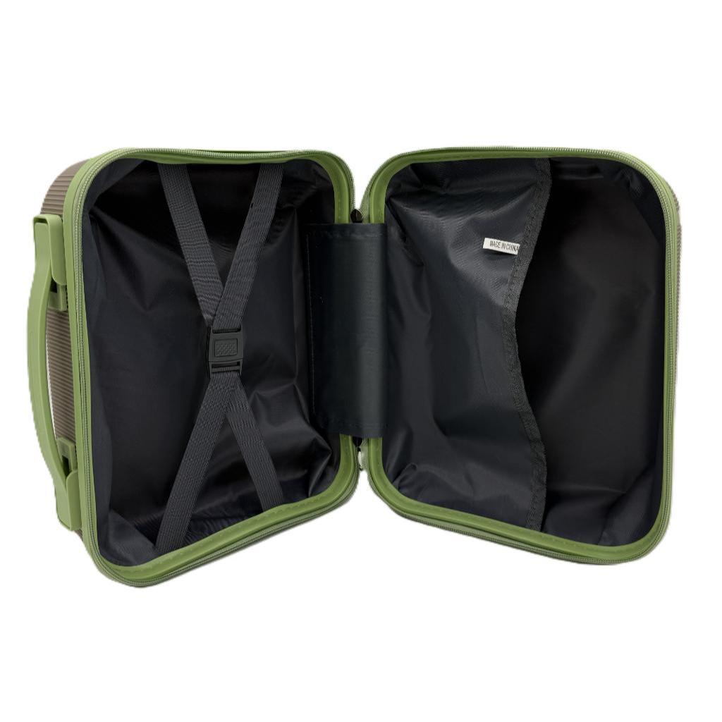 Set Maleta Cabina Neceser Khaki Verde | Tienda Copec
